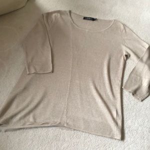 Eric Alexander asymmetrical linen top!